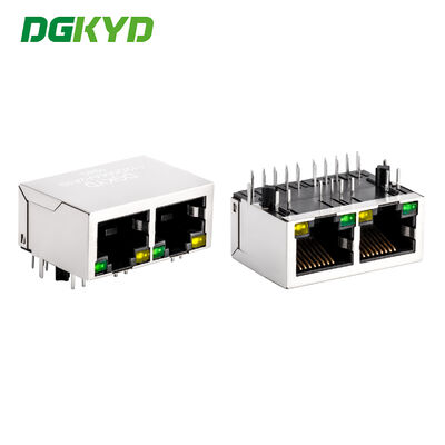 Connettore RJ45 blindato 8P8C Gigabit Jack modulare per porta di rete industriale