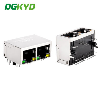 Connettore RJ45 Modular Jack con filtro placcato oro 6u e porta TAB-Down per Gigabit Ethernet