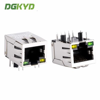 Connettore RJ45 blindato con filtro Gigabit a porta singola con magnete integrato RJ45 Jack per il montaggio del PCB