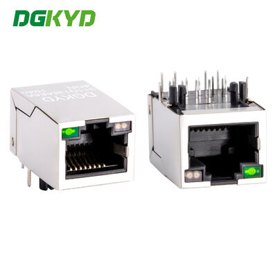 Gigabit filtro angolo destro 90 gradi RJ45 connettore con luce RJ45 Jack Femminile presa di rete