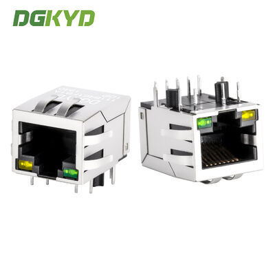 Connettore Ethernet RJ45 con magnetici per montaggio su PCB POE+ Jack Ethernet RJ45