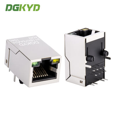 Connettore RJ45 a porta singola con trasformatore 10/100 Base-T Jack RJ45 Jack modulare per rete Ethernet